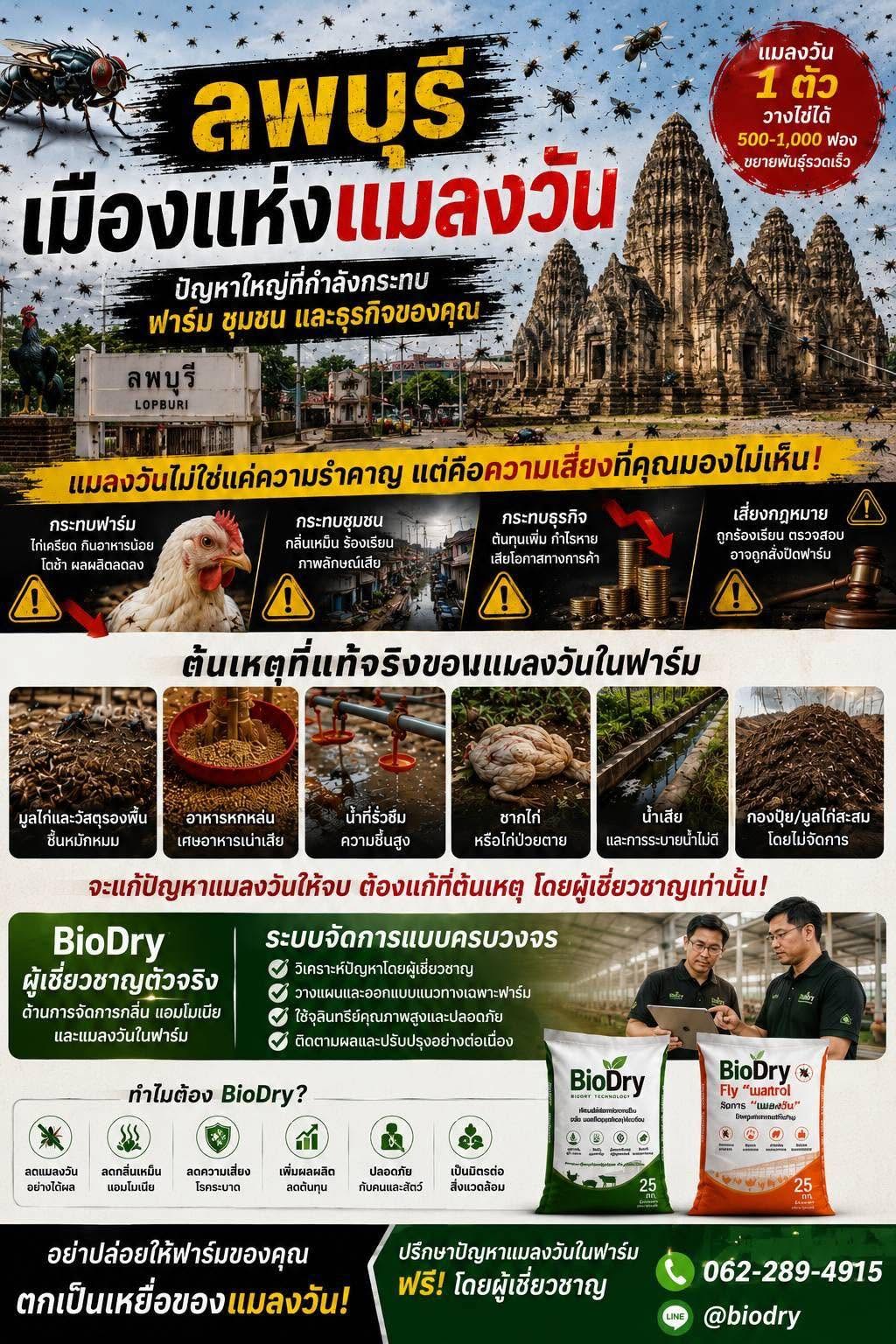 แมลงวัน...ศัตรูเงียบที่กำลังทำร้ายฟาร์มของคุณ